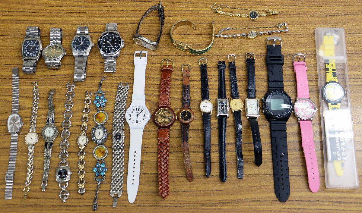 S●ジャンク品●腕時計 まとめ売り 25点セット CITIZEN/シチズン SEIKO/セイコー ORIENT/オリエント NINARICCI/ニナリッチ 他 ※動作未確認拍卖