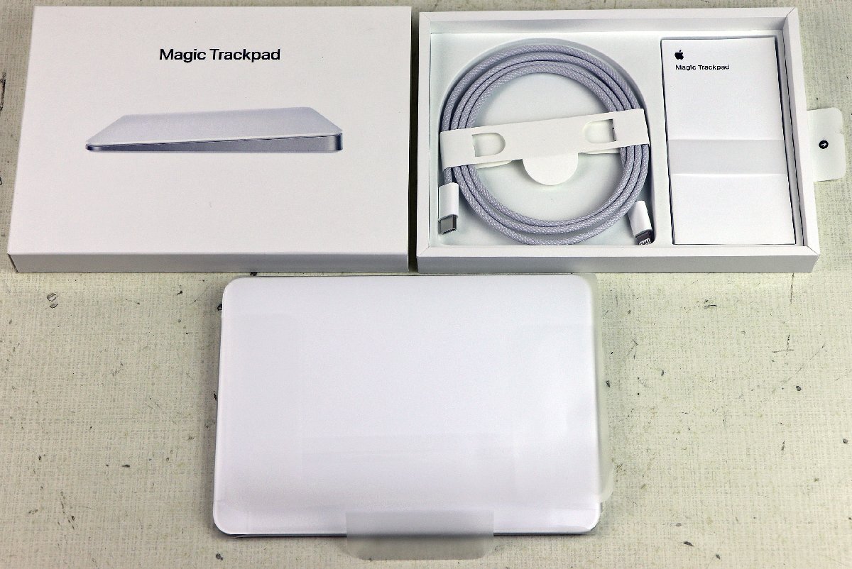 S●中古品●PC周辺機器 『Magic Trackpad MK2D3ZA/A ホワイト』 Apple/アップル 純正品 A1535 マウス/トラックパッド ワイヤレス/Bluetooth拍卖