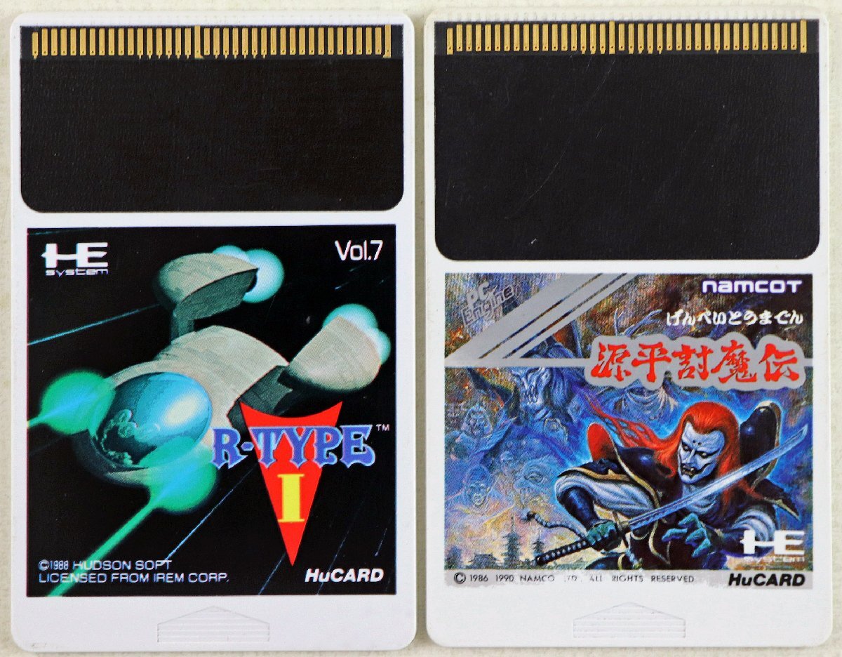 P●ジャンク品●PCエンジン/ゲームソフト R-TYPE I 源平討魔伝 2枚セット namcot HUDSON Huカード アクション/シューティング ※動作未確認拍卖