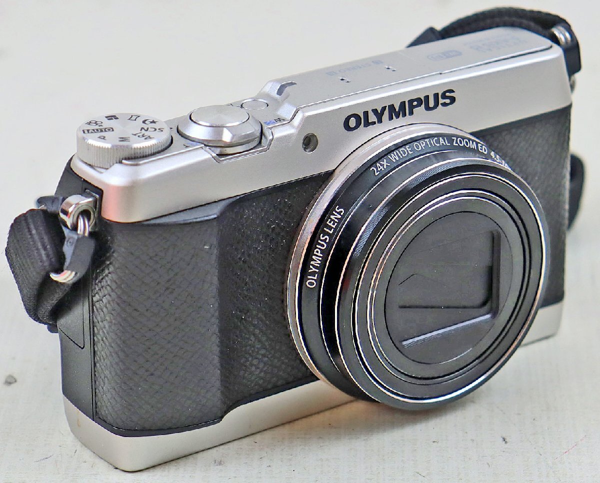 S◆ジャンク品◆コンパクトデジタルカメラ 『OLYMPUS STYLUS/スタイラス SH-2 シルバー』 オリンパス プレミアムデザイン 光学24倍ズーム拍卖