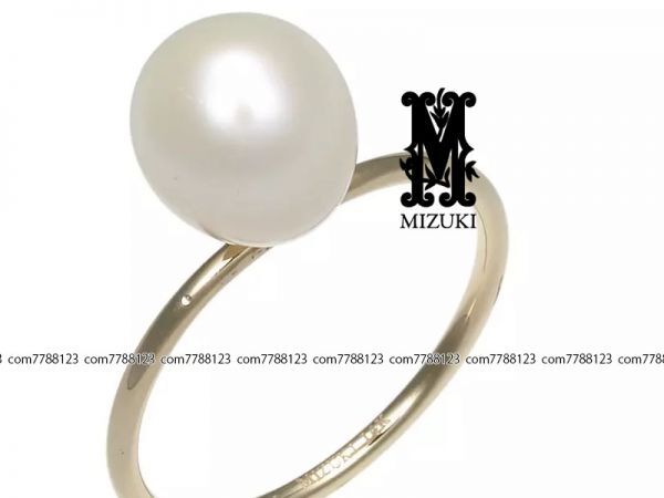 保管品6.6万/mizuki\5/#9 K14YGバロック パール リング ミズキ ジュエリー ドロワー アクセサリー 指輪 ドゥロワー 真珠拍卖