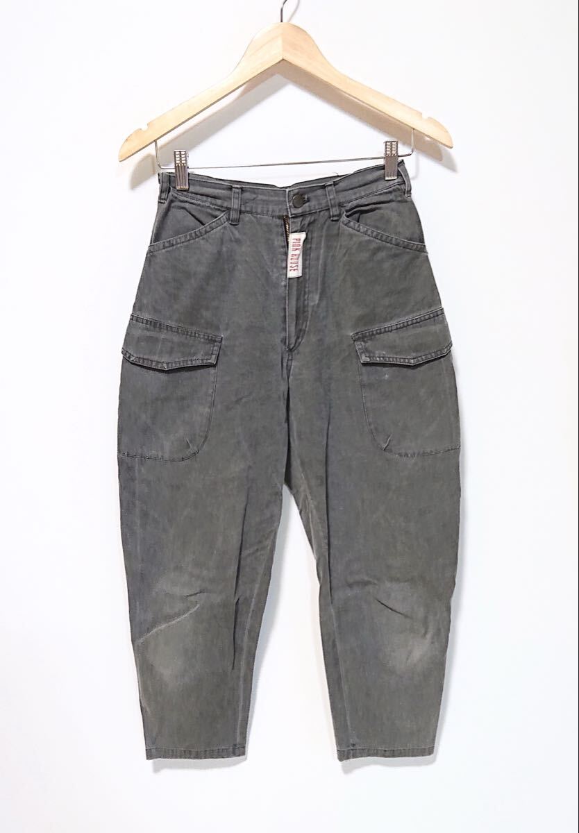 h4836gg PINK HOUSE(ピンクハウス)サイズS位 カーゴパンツ グレー レディース カジュアル おしゃれシルエット 古着好き used 個性的拍卖