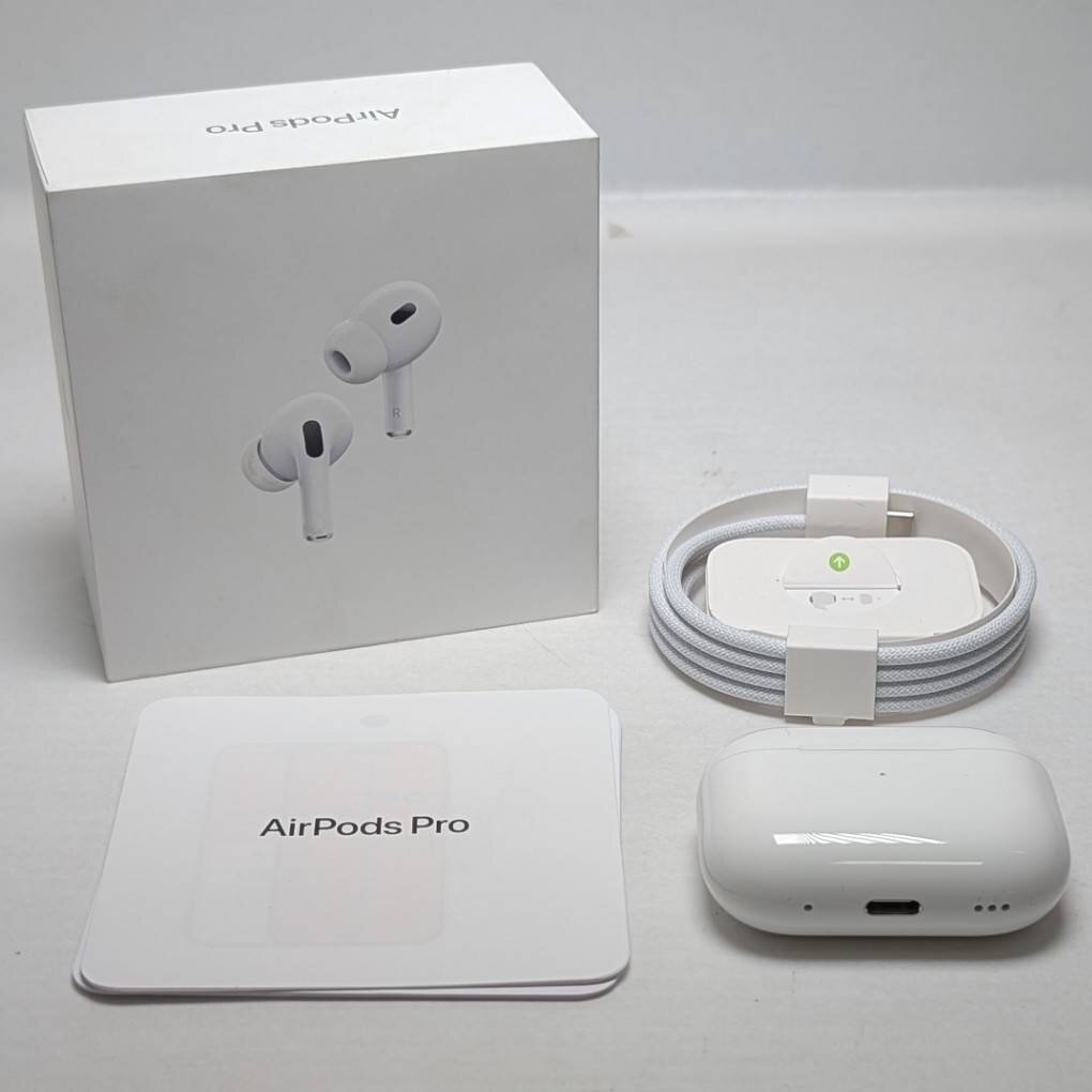 【KKB18392】Apple アップル AirPods Pro2 エアーポッズプロ2 第2世代 MTJV3J/A MagSafe対応 マグセーフ Bluetooth イヤホン 通電のみ確認拍卖