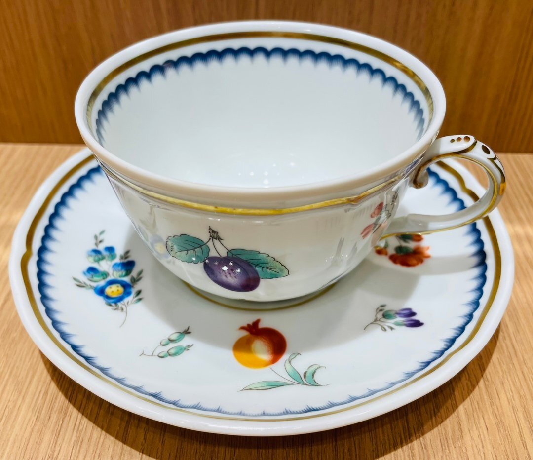 【YH28144】1円~ Richard Ginori リチャード・ジノリ カップ&ソーサー 食器セット カップ 直径約9.5cm ソーサー 直径約14.5cm ブランド拍卖
