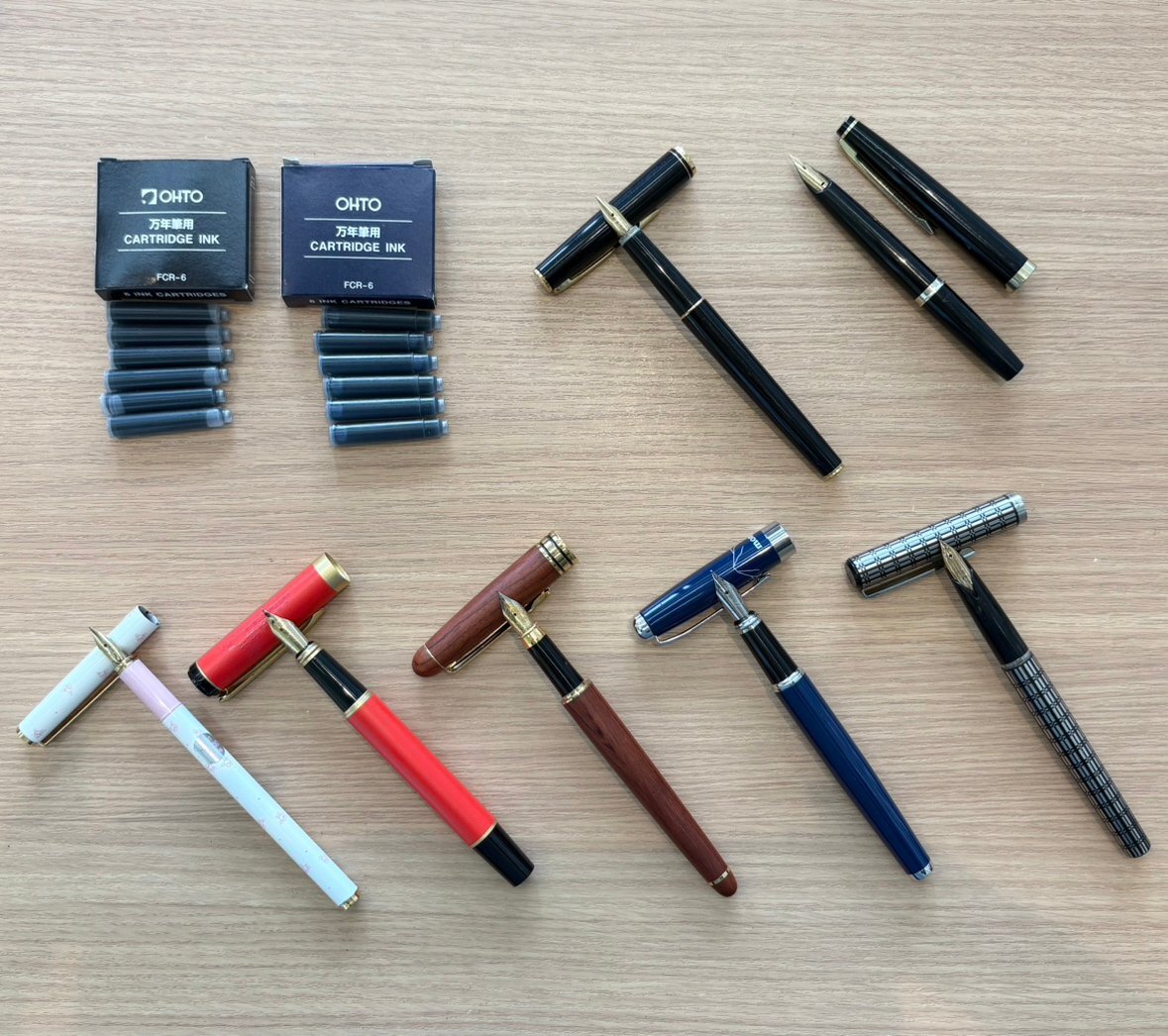 【JBI97318】 1円~ 万年筆 まとめ PILOT SAILOR等 ペン先 14K 18K 750 含む インク コレクション 文房具 筆記用具 筆記不可 ジャンク拍卖