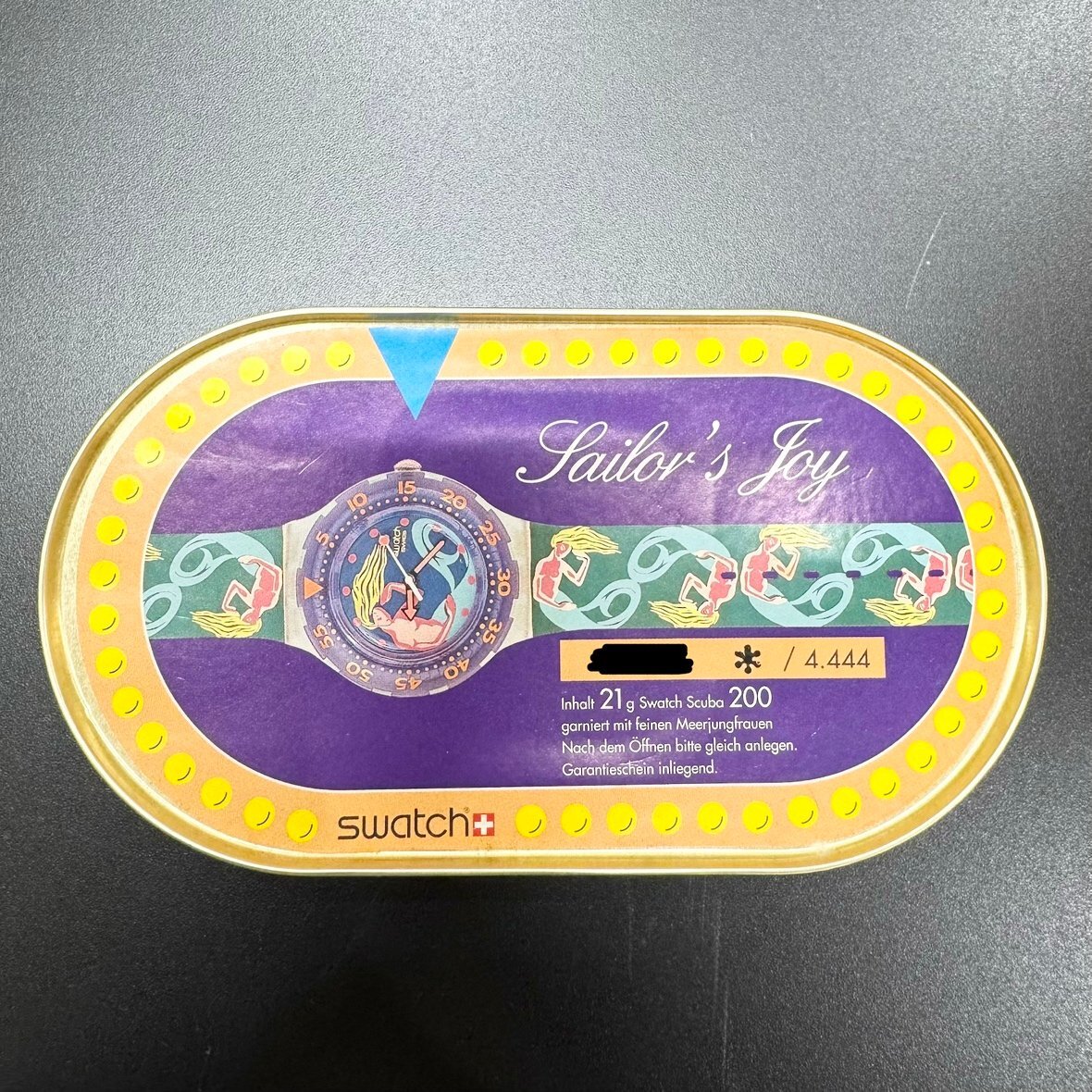 【MYT17760】未開封 swatch scuba 200 Sailor's Joy スウォッチ スキューバ セイラーズ・ジョイ 腕時計 4444個限定 動作確認不可 ジャンク拍卖