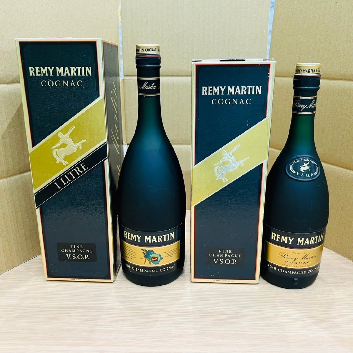 【DOM93983】【古酒 未開栓】2本セット レミーマルタン REMY MARTIN VSOP 700ml 1000ml 40% コニャック ブランデー 洋酒 海外飲料拍卖