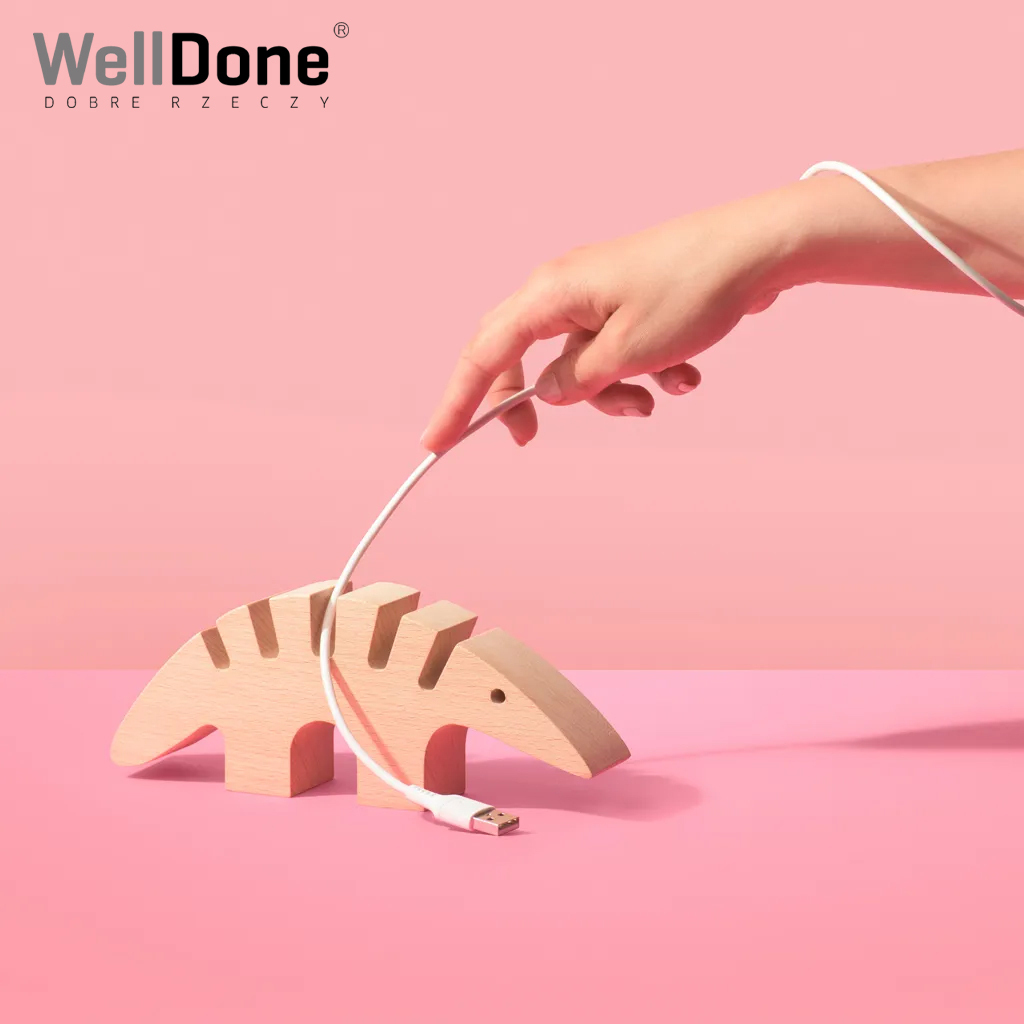 SALE WellDone Cable Eater アニマルケーブルホルダー ホワイト 木製 天然木 コード デスク オブジェ 家具 小物 リビング 収納 インテリア拍卖