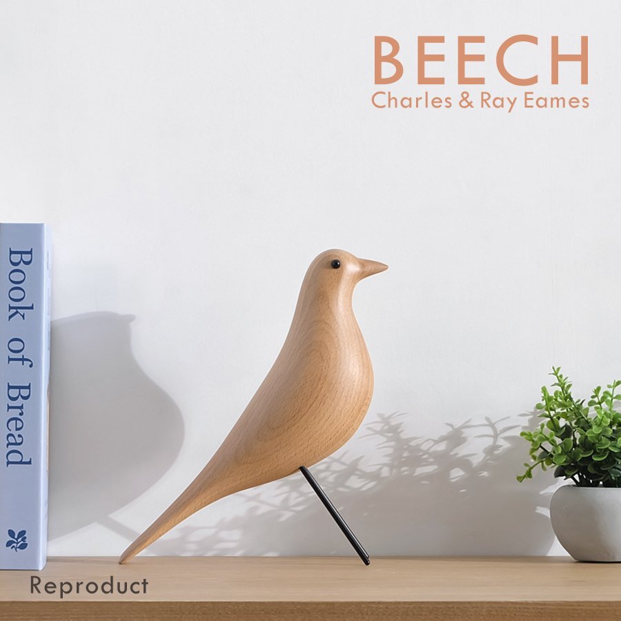 ハウスバード ビーチ材 オブジェ 置物 雑貨 モダン 人形 木製玩具 フィギュア インテリア 北欧 小物 動物 鳥 トリ House Bird リプロダクト拍卖