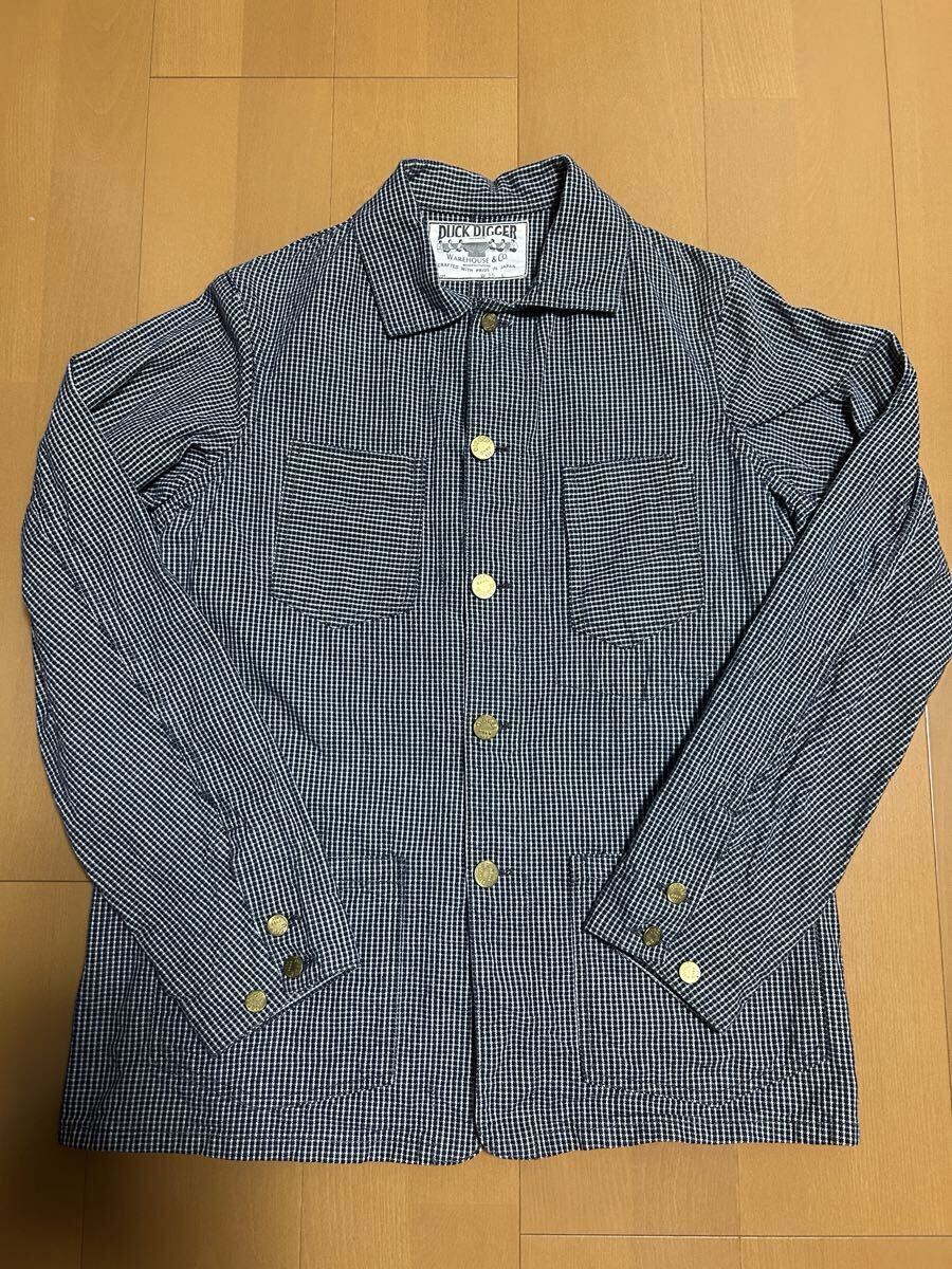 ウエアハウス ダックディガー 千鳥格子カバーオール サイズ36拍卖