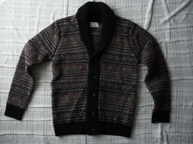 EDIFICE(エディフィス★ショールカラーウールカーディガン拍卖