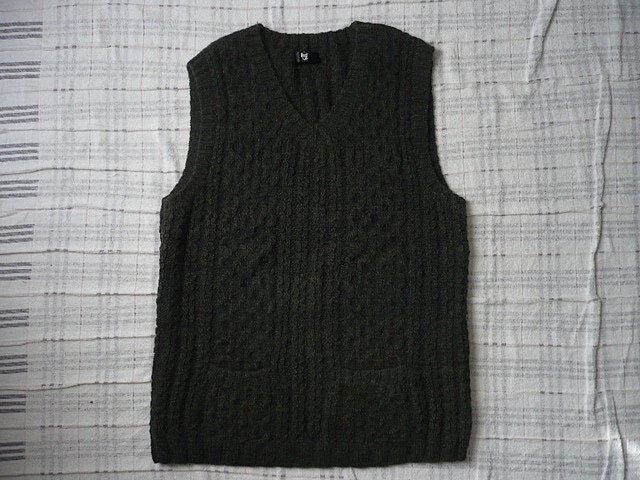 INFECTION★厚手ウールニットベスト セーター拍卖