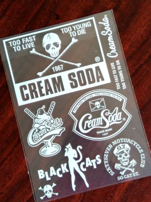 ★新品クリームソーダ転写シールセット★ピンクドラゴン/ブラックキャッツ/ティミー拍卖