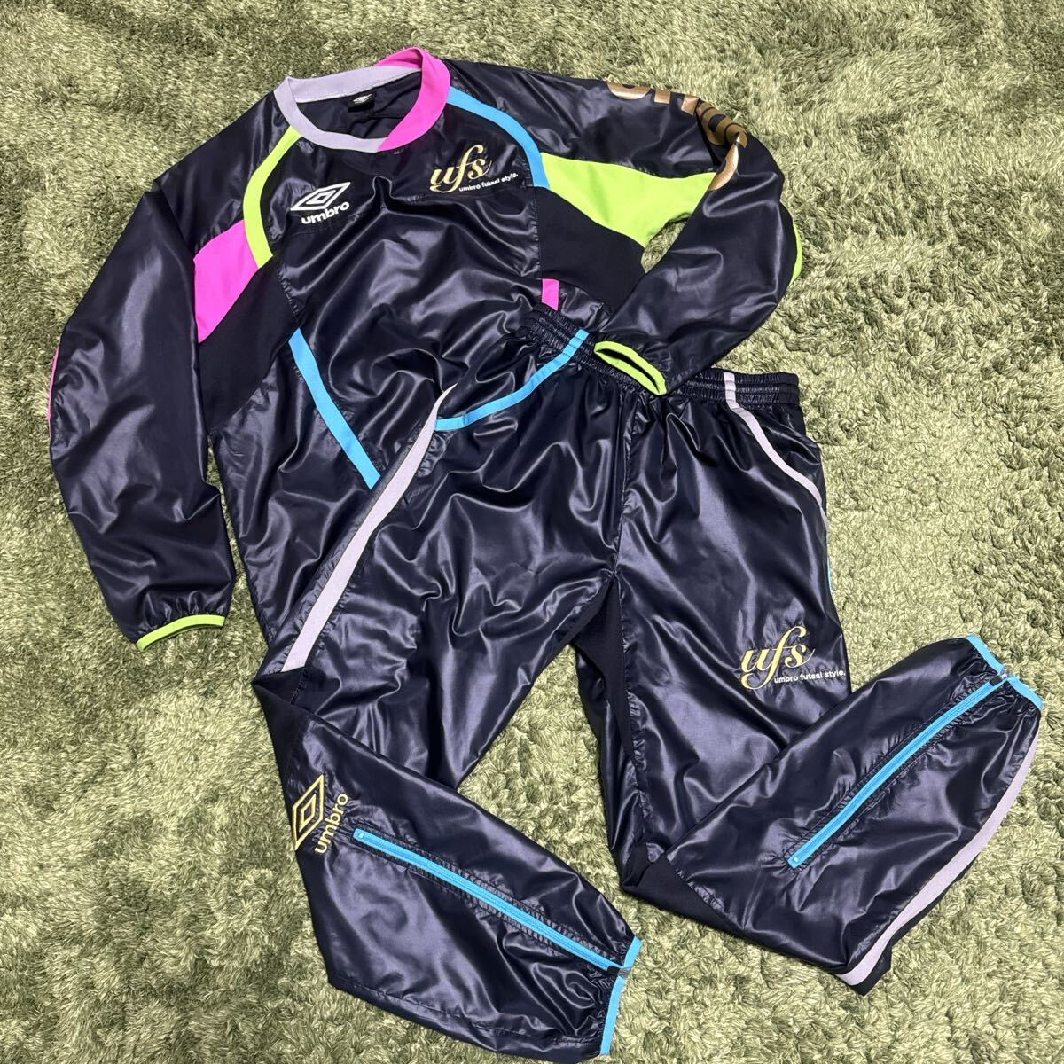 アンブロ サッカー ピステ ウインドブレーカー セットアップ L拍卖