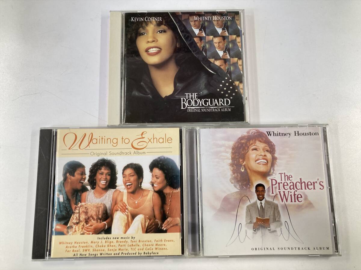 【W0556】ホイットニー・ヒューストン サウンドトラック CD 3枚セット●Whitney Houston●Bodyguard●Waiting To Exhale●Preacher's Wife拍卖