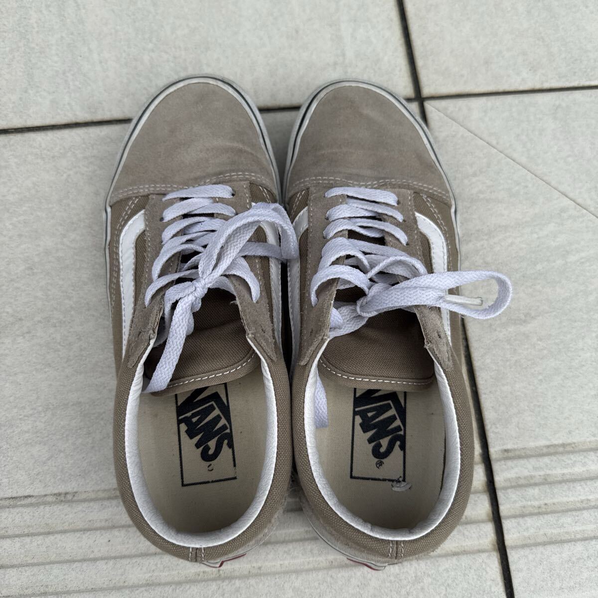 VANS スニーカー オールドスクール ベージュ SKOOL 靴 24cm拍卖