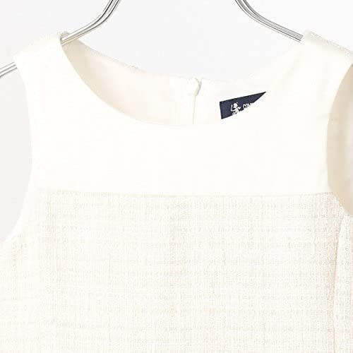 新品未使用■コムサ フィユ■ファンシーツイードボレロドレス■定価19800円■120cm■90%オフ超拍卖