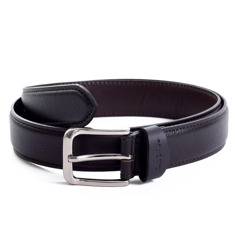 未使用■ポールスミス Paul Smith■ M - レザー ダークブラウン 定価19700円拍卖