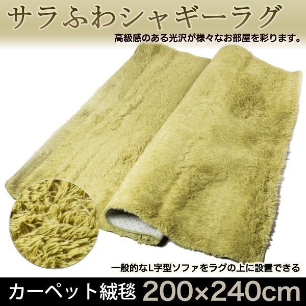 ラグマット カーペット 200cm×240cm 洗える 絨毯 シャギーラグ ラグ オールシーズン 長方形 大判 玄関マット リビング拍卖