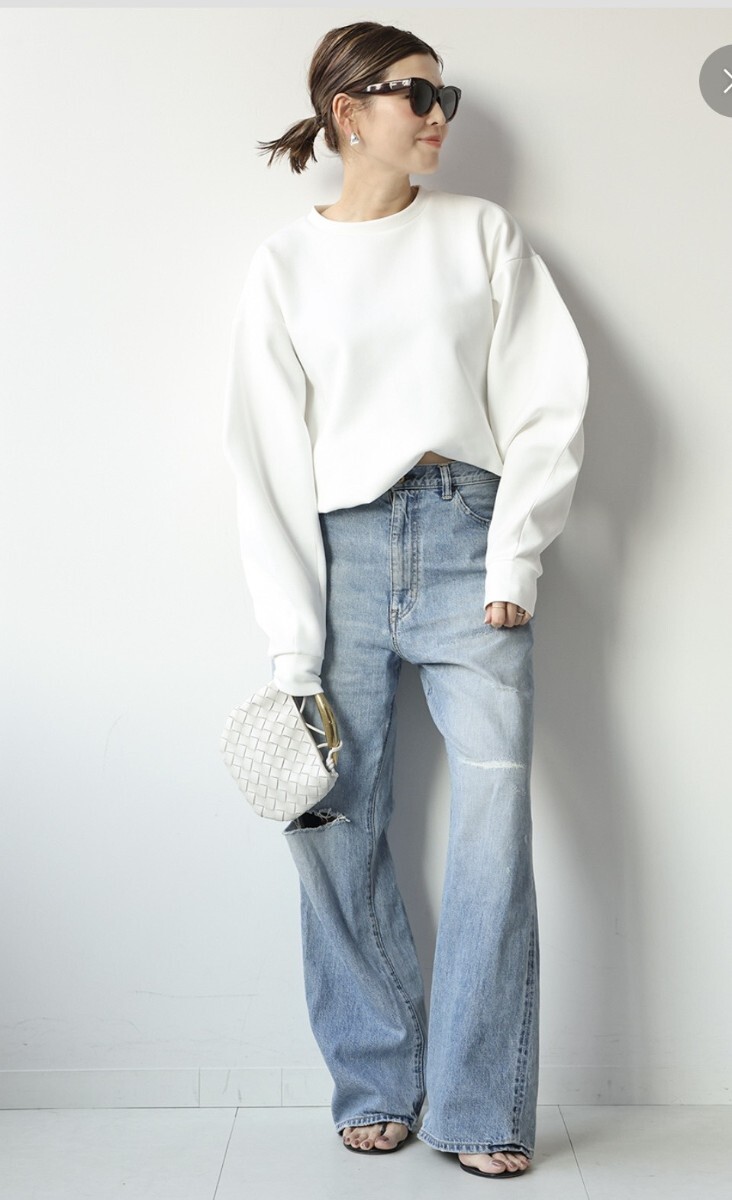 新品☆2024AW☆ドゥーズィエムクラス セルリ パフスリーブスウェット 白 アパルトモン拍卖