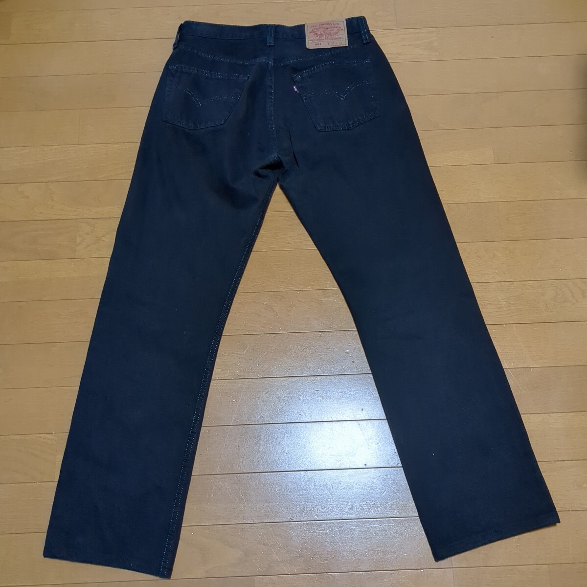 90s USA製 Levi's 501 後染め ブラック デニムパンツ W30 リーバイス アメリカ製拍卖