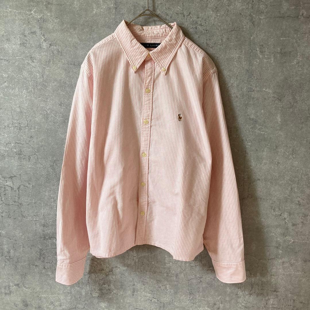 Ralph Lauren ストライプシャツ オックスフォードシャツ レディース拍卖