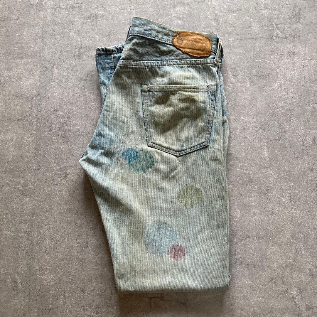 【BRUNA BINNE】 ダメージジーンズ デニム てんとう虫 サイズ2拍卖