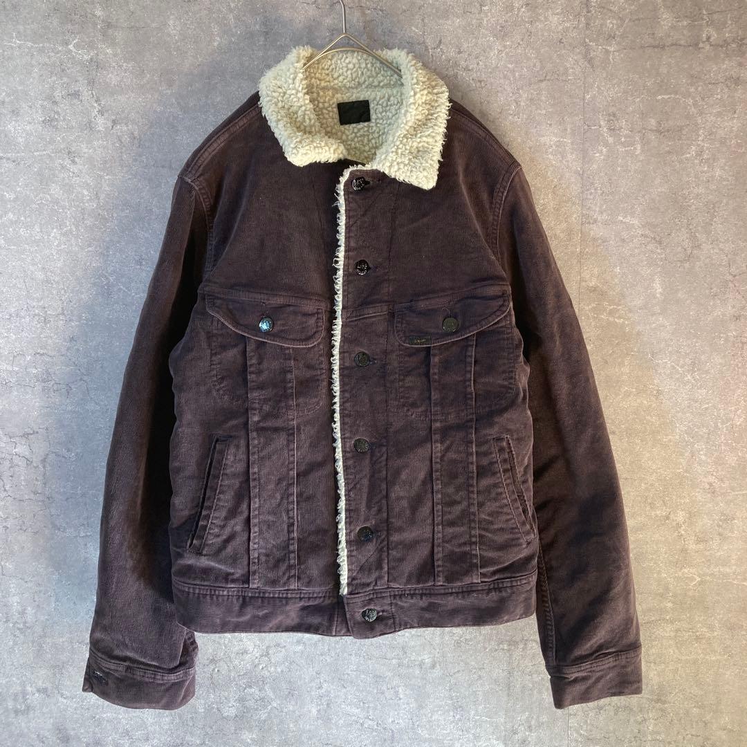 Lee コーデュロイジャケット ボアジャケット Mサイズ レディース拍卖
