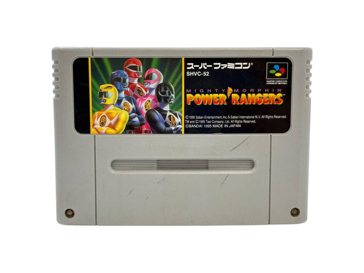 (U) BANDAI/バンダイ MIGHTY MORPHIN POWER RANGERS マイティ・モーフィン・パワーレンジャー SHVC-52 ファミコン ソフト 現状品(60088OT2)拍卖