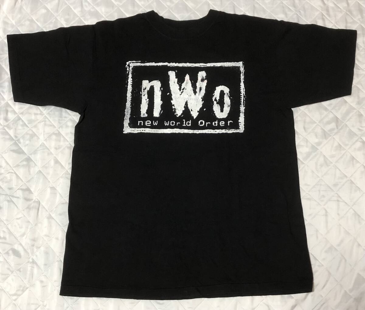 ☆Tシャツ☆nWo☆ニューワールドオーダー☆new world Order☆XLサイズ☆着丈73cm、身幅58cm 程拍卖