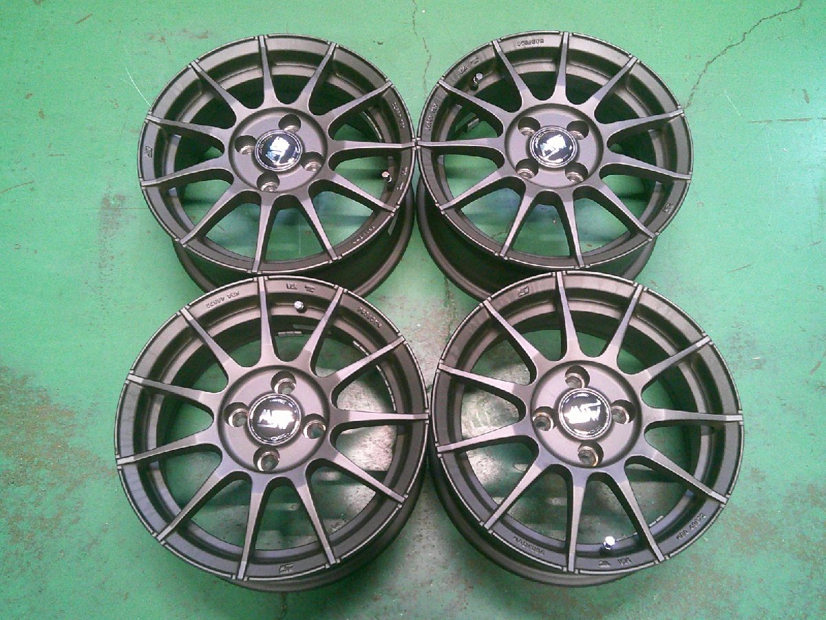 中古 OZ RACING MSW85 14x6J 4H 98 14インチ アルミホイール 4本セット (棚6502-C701)拍卖