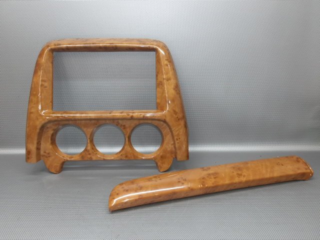 中古 ホンダ バモス HM1 純正 オーディオパネル 木目調 77211-S8R 77215-S8R J010 (棚6716-D208)拍卖