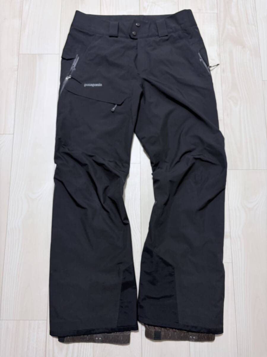 中古美品(M)サイズ パタゴニア パウダーボウル パンツ 黒 patagonia スキー スノーボード ゴアテックス GORE TEX ウェア拍卖