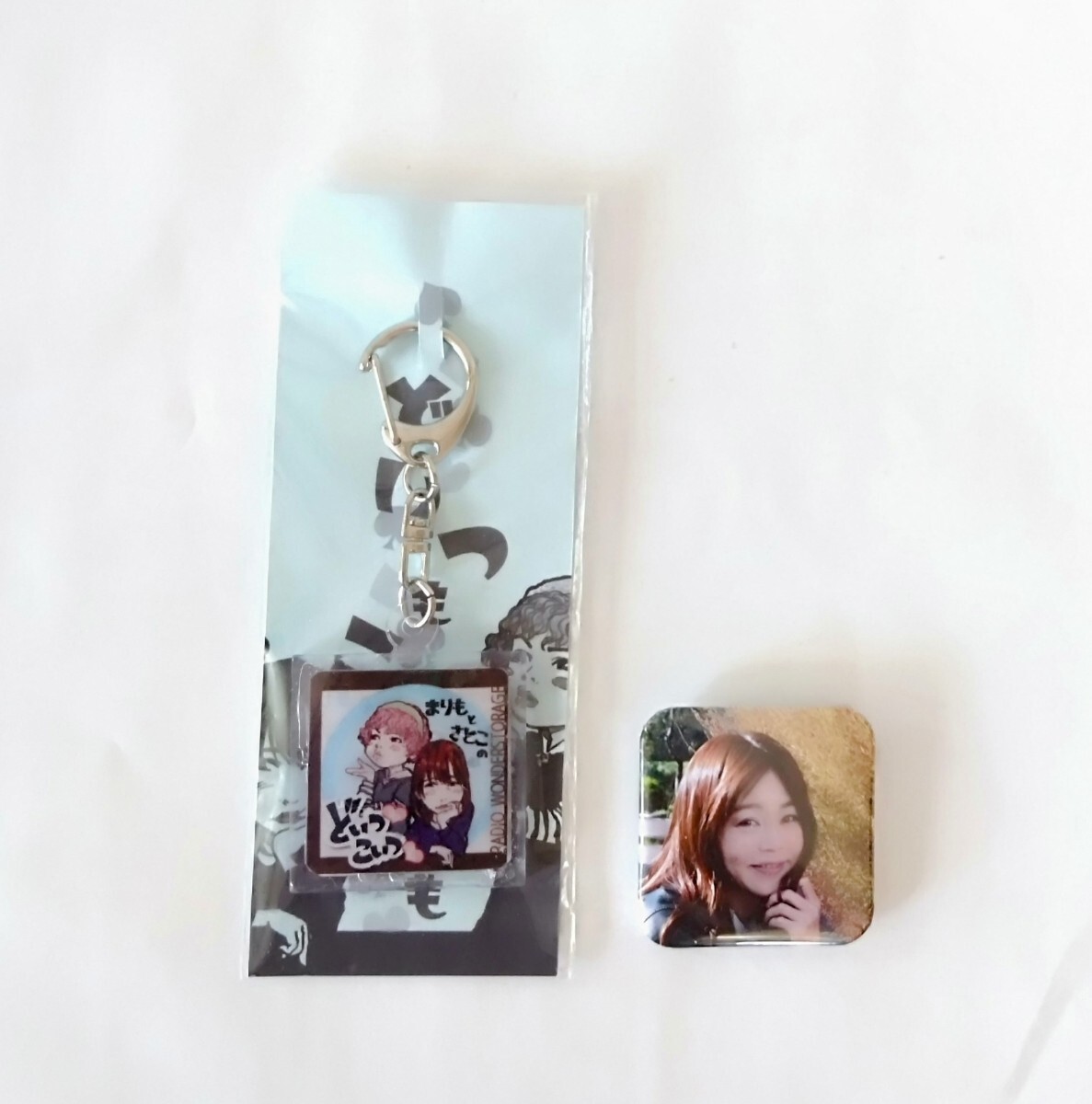 まりもと聡子のどいつもこいつも キーホルダー いくもまり 猪股聡子 & 猪股聡子 缶バッチ セット拍卖