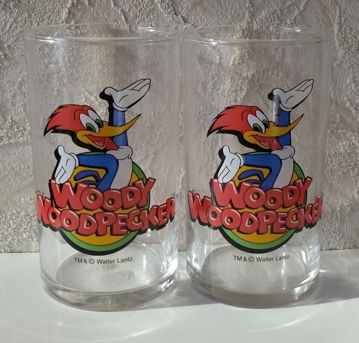 ウッドペッカー グラス2個セット 未使用 長期保管品 洋服の青山 ノベルティ 東洋ガラス株式会社 日本製拍卖
