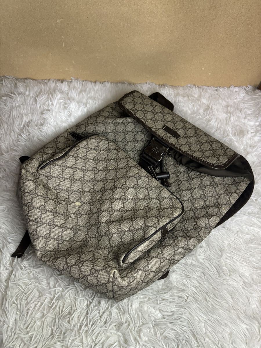 【106-002】GUCCI リュック pvc GG拍卖