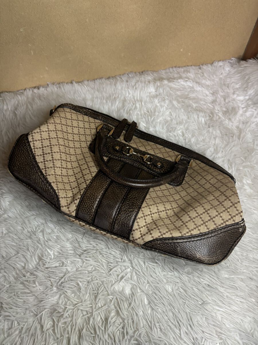 【106-010】GUCCI ハンドバッグ レザー ホースビット拍卖