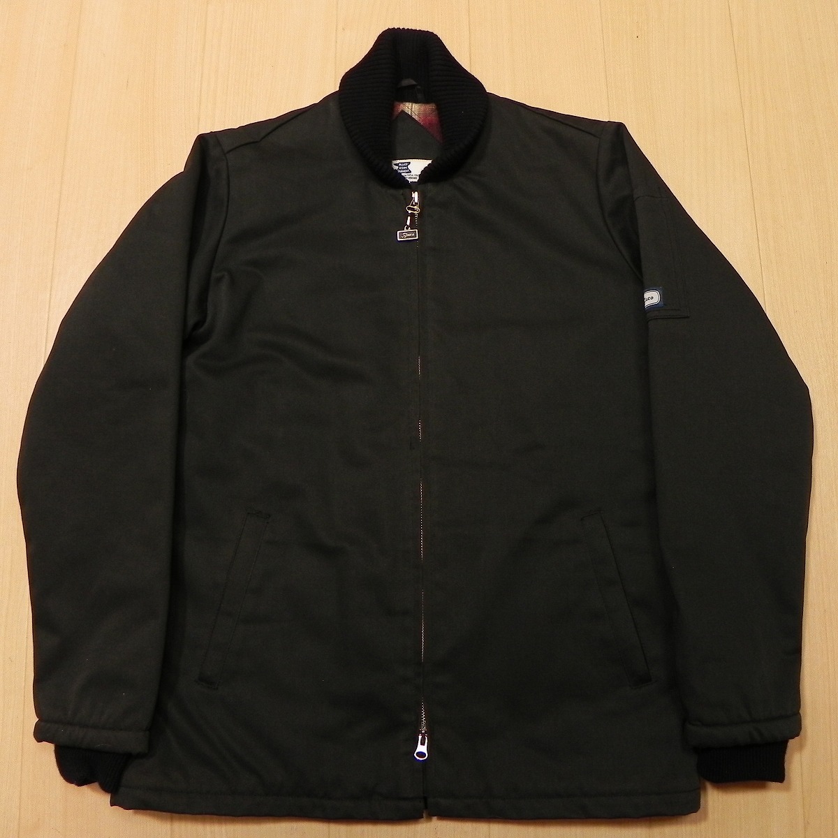 ★ BLUCO (ブルコ) BLUCO WORK GARMENT 中綿 ジャケット L ワーク ファラオ ハーフ コート 黒 ブラック 古着 ★e拍卖