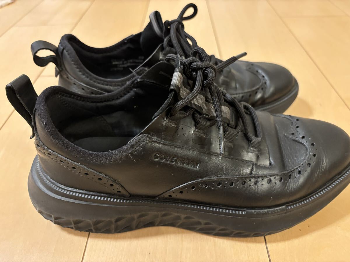 COLE HAAN コール ハーン ゼログランド レザー ローカットスニーカー 黒・ブラック 26.0センチ US8 中古ユーズド拍卖