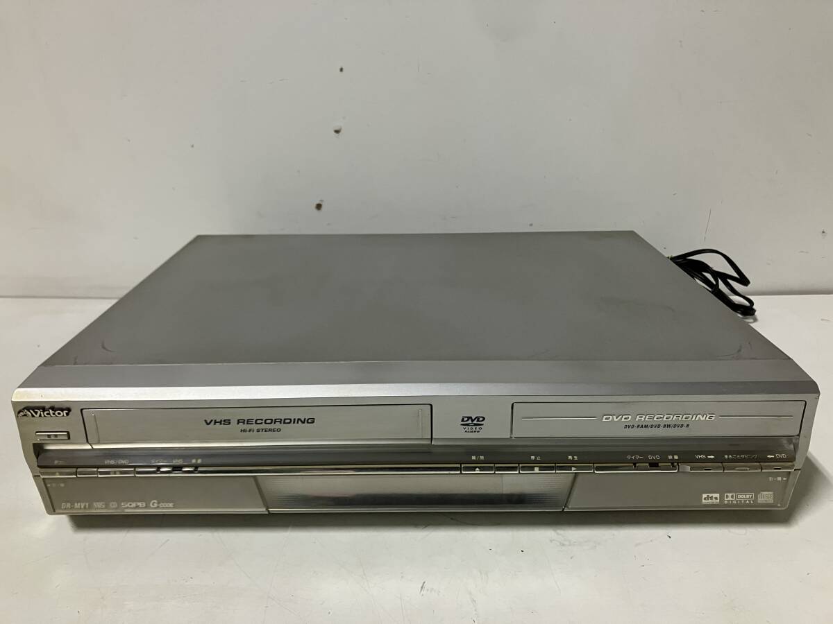 Dt611◆Victor ビクター◆DVD レコーダー&ビデオ DR-MV1 ビデオ一体型 ビデオデッキ 通電のみ確認拍卖