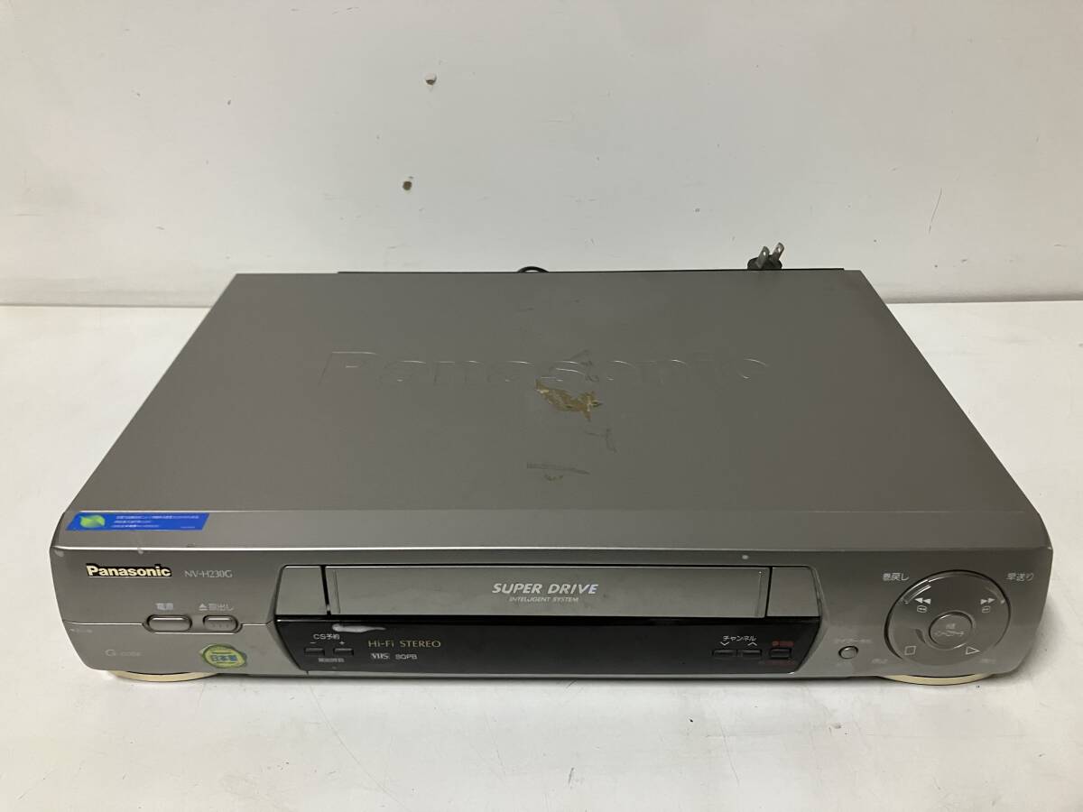 Dt614◆Panasonic パナソニック◆VHS ビデオデッキ NV-H230G 99年製 通電のみ確認拍卖