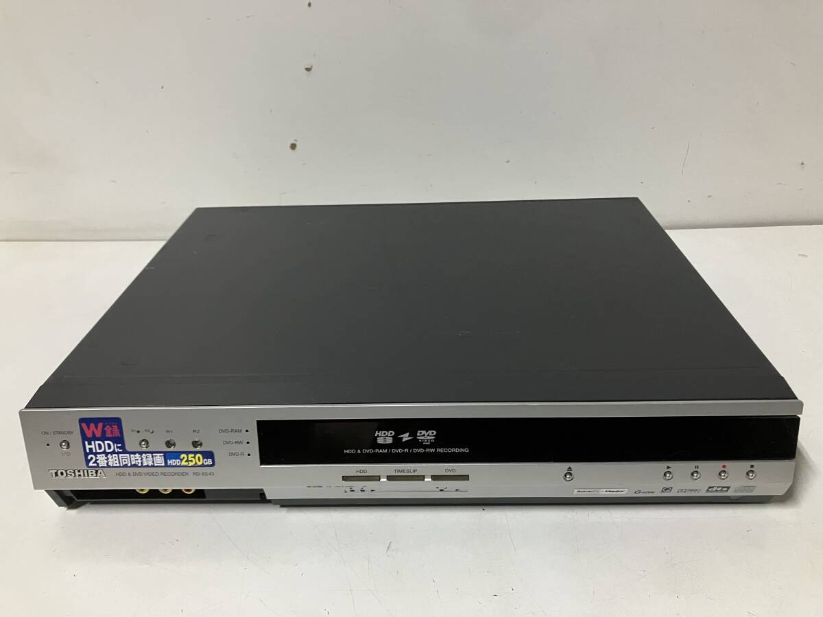 Dt617◆東芝 TOSHIBA◆HDD&DVDビデオレコーダー RD-XS43 レコーダー 通電のみ確認 コード欠品拍卖