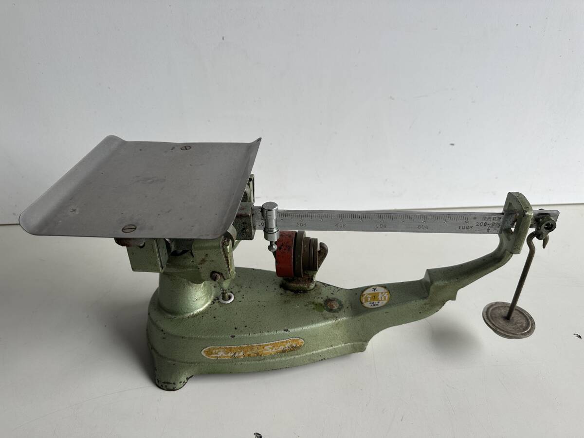 Dt626◆FUJI SCALE 富士 スケール◆上皿天秤 計り はかり 文鎮 測定器 計測器 20g ~ 2kg 当時物 昭和 レトロ アンティーク ヴィンテージ 拍卖