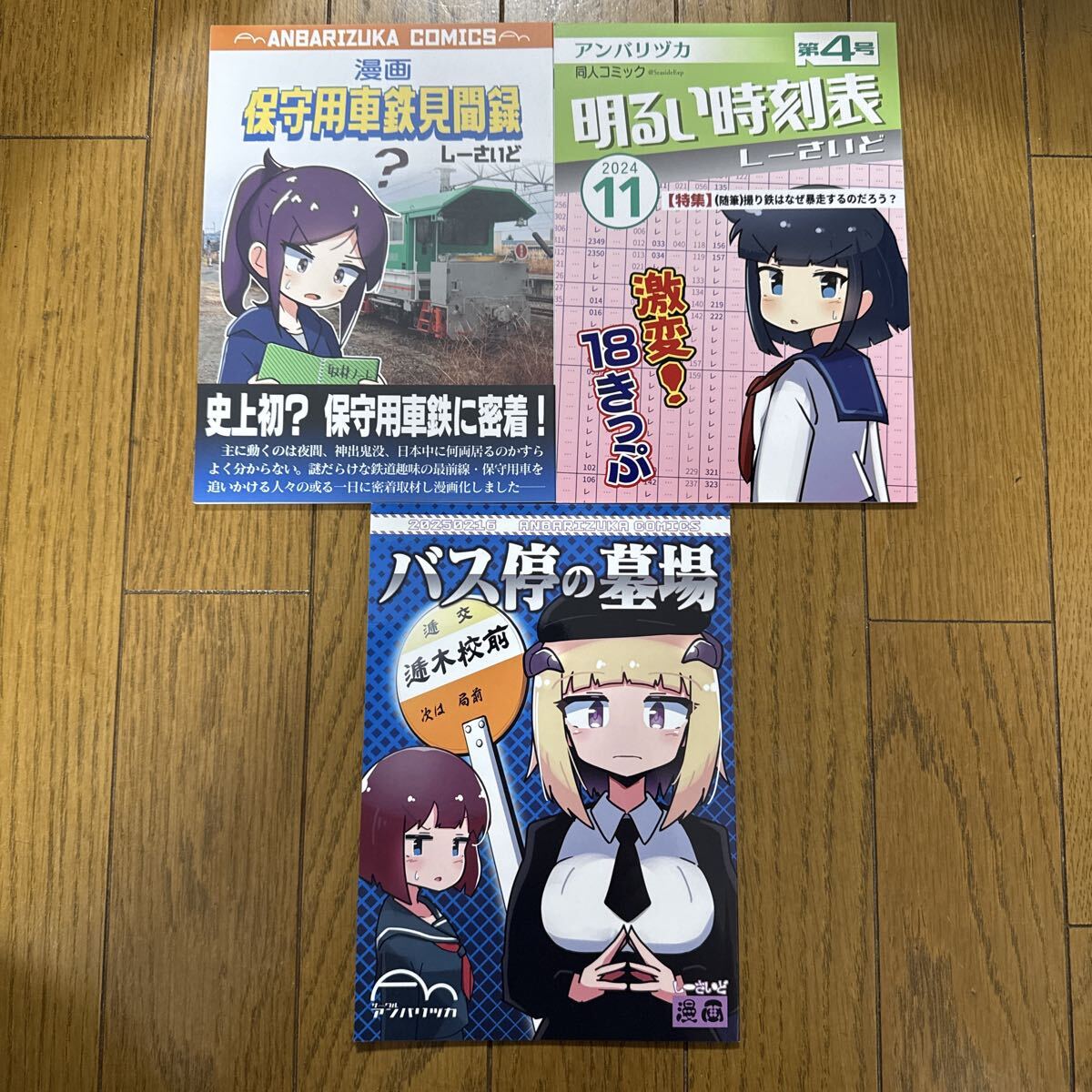 アンバリヅカ 一般 同人誌 鉄道 バス 車両 明るい時刻表 バス停の墓場 保守用車鉄見聞録 3冊セット r1拍卖