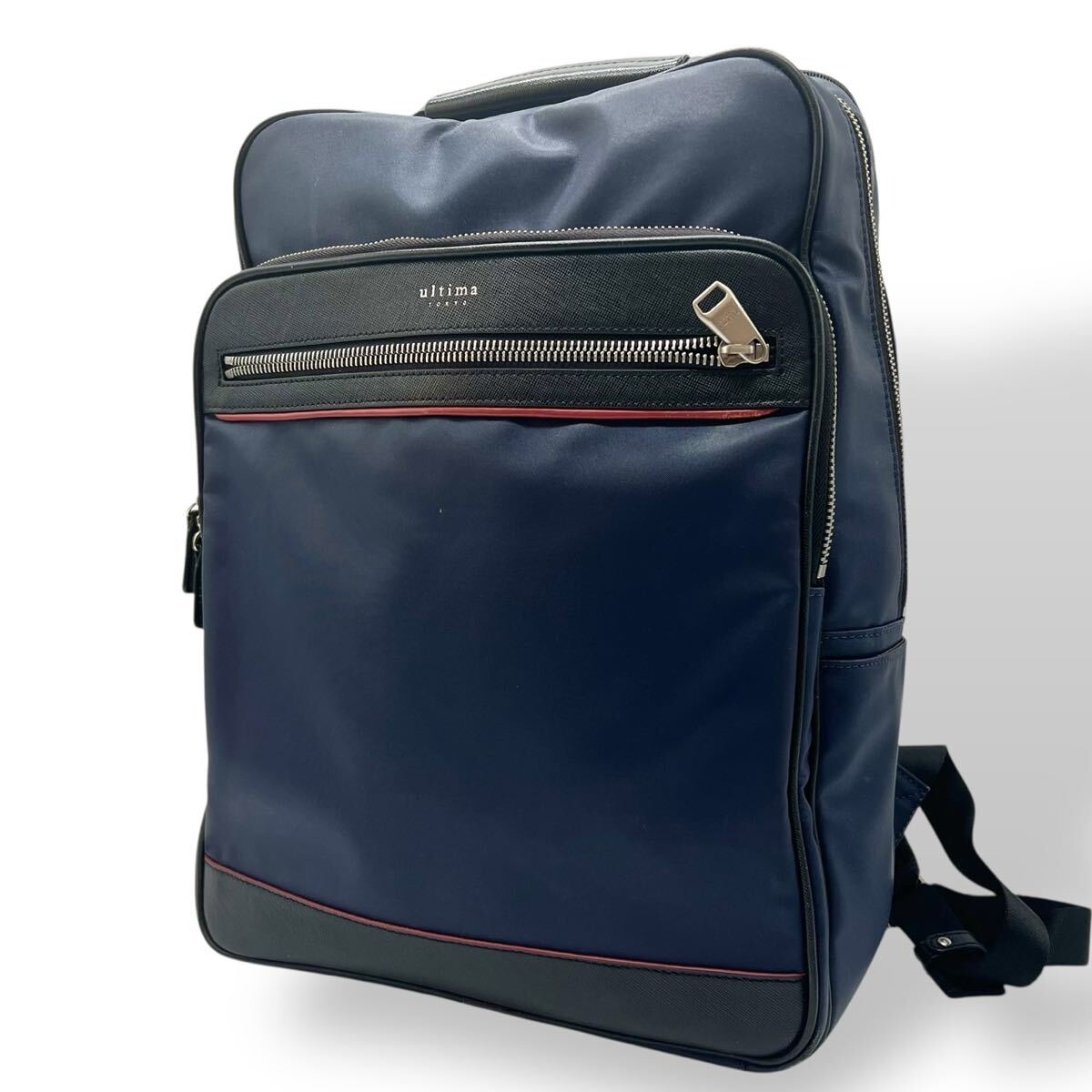 美品 Ultima TOKYO ウルティマトーキョー リュック 3way ネイビー A4可 ビジネス バックパック 大容量拍卖