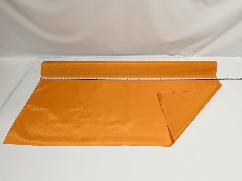 ナイロン生地 アイルトン オレンジ色(橙) アクリルコート 弱撥水 幅117cm×長さ2m No.13 エコバック製作に拍卖