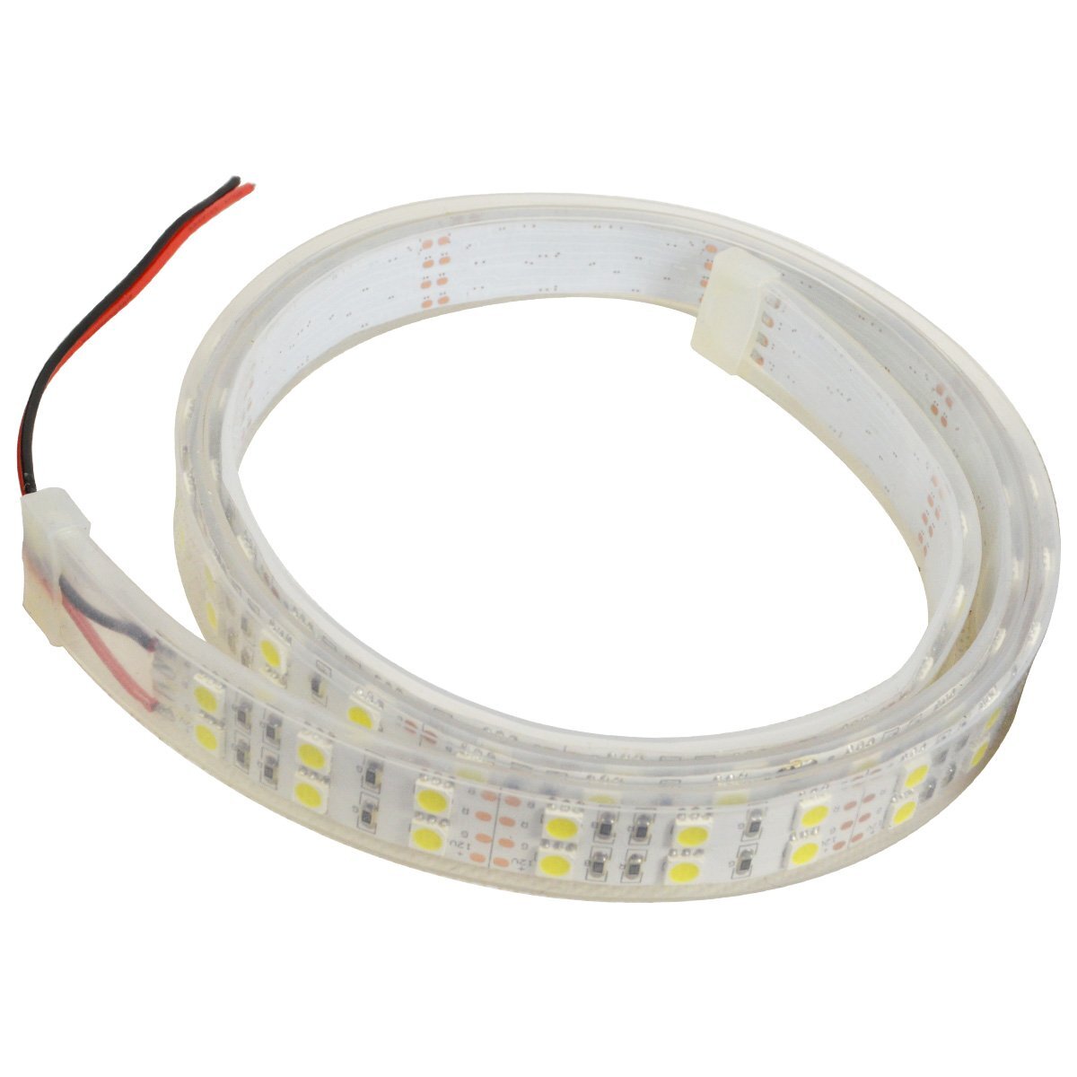 防水 LED テープ 12v 100cm 1m 120SMD 5050チップ採用 車 ボート 船舶 シリコンカバー防水 室内 屋外 車内 アンダーライト 6000k拍卖