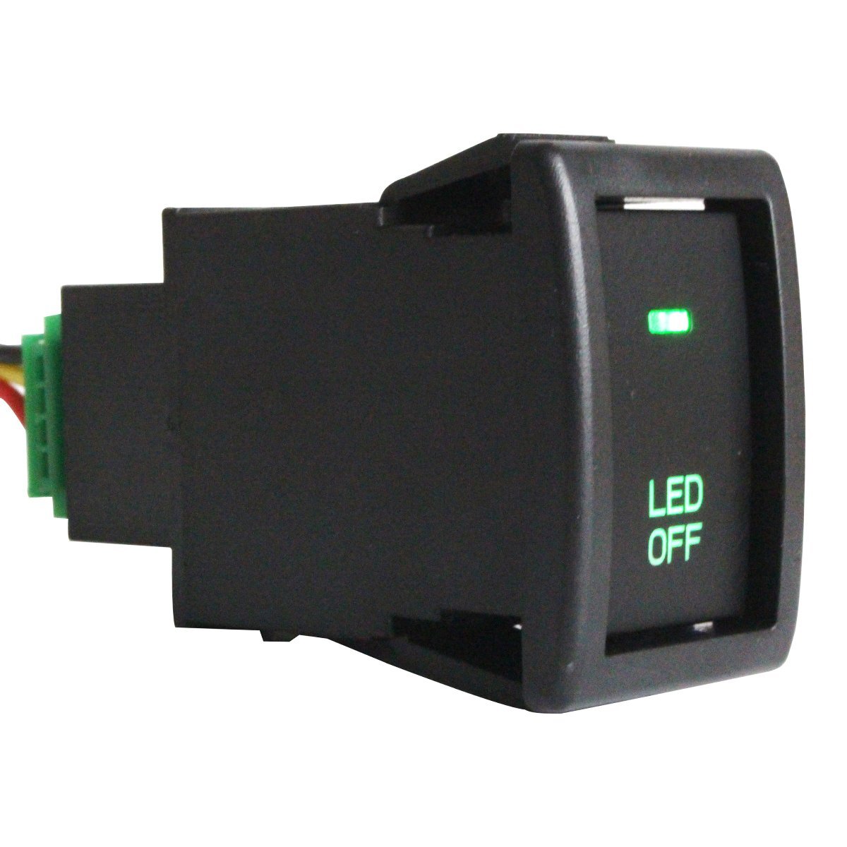 『※送料安!メール便対応!』 LED 電源ボタン スイッチホール 緑 マツダ ラピュタ HP11/22系 電源スイッチ フォグ 後付けスイッチ拍卖