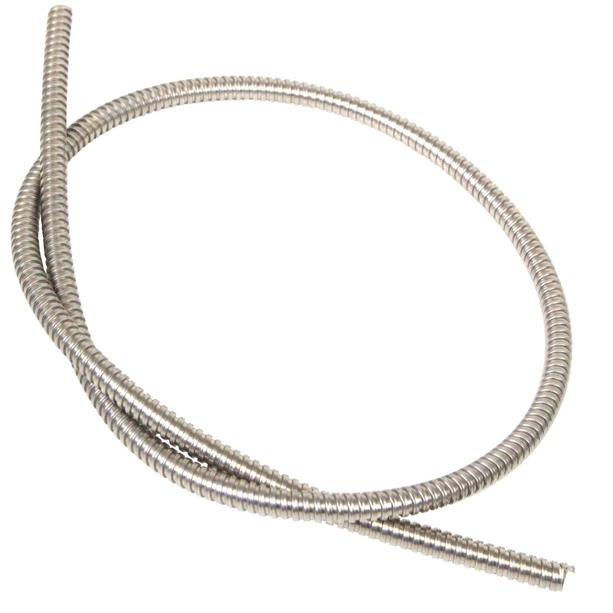コルゲートチューブ 内径7mm 7φ 長さ 1000mm 100cm 1m ブレーキ ホース 配線 コード カスタム カバー バイク 銀 シルバー拍卖