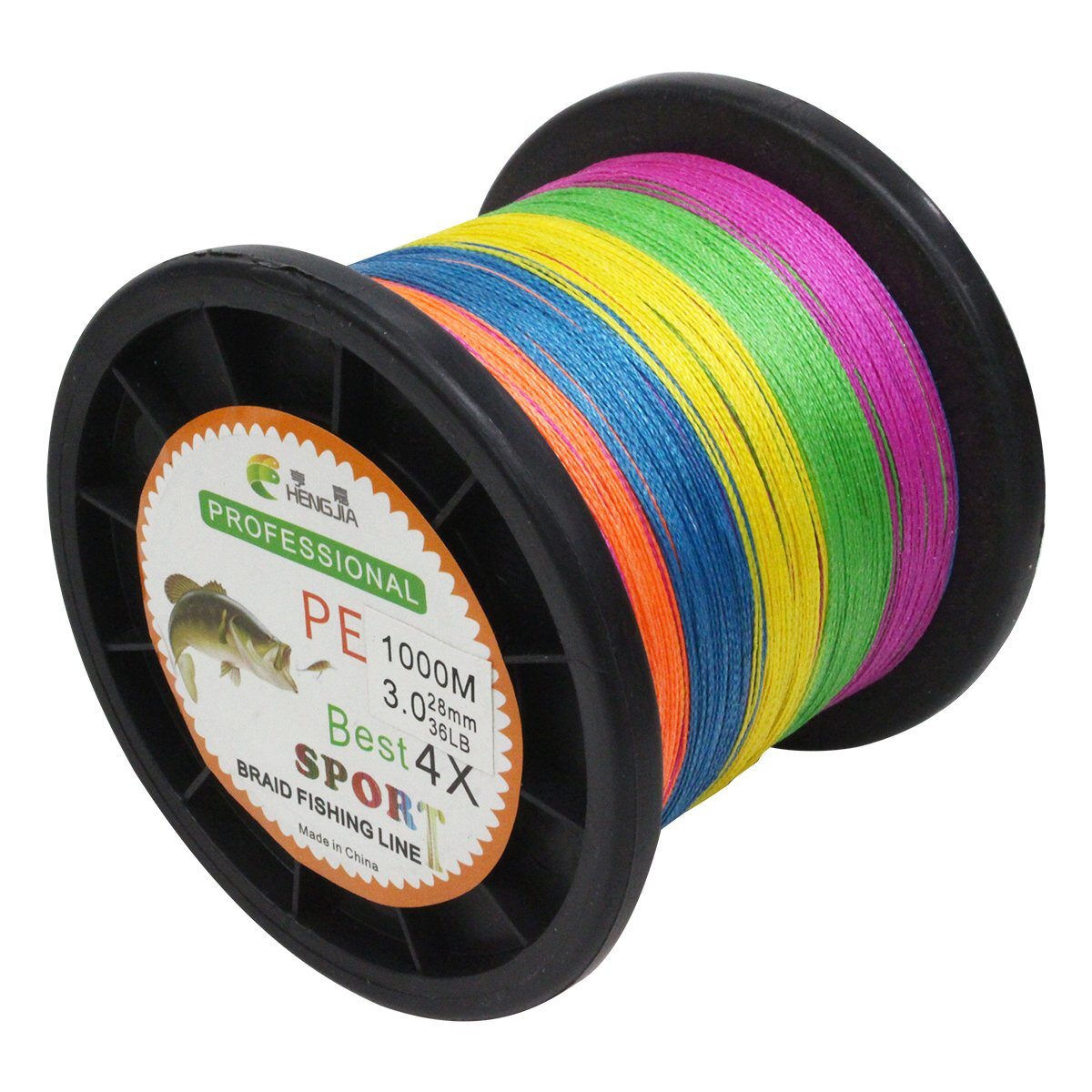 低伸度/高強度 1000m PEライン 3.0号/36lb 5色 マルチカラー MIX 投げ釣り 船釣り エギング ジギング タイラバ ルアー 釣り糸 リール拍卖